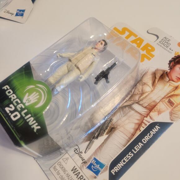 Star Wars Force Link 2.0 Luke Skywalker & Leia Organa Figure Lot Hasbro New - Picture 12 of 16